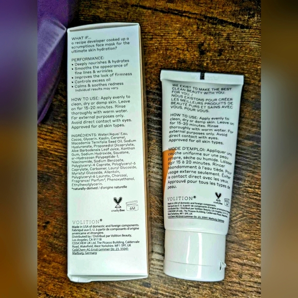 5/75$ VOLITION BEAUTY Chocolate Macadamia Hydrating Mask - Picture 9 of 13